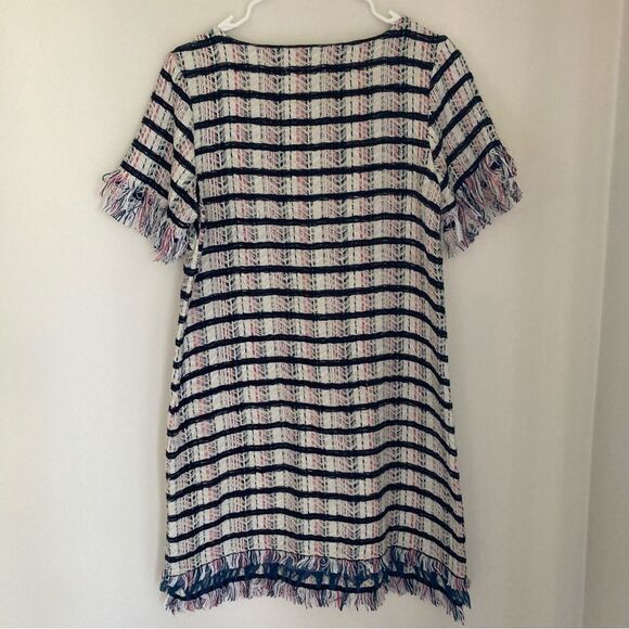 Anthropologie Holding Horses Miette Textured Tunic Fringe Dress Size US 6. EUC! - Picture 4 of 11